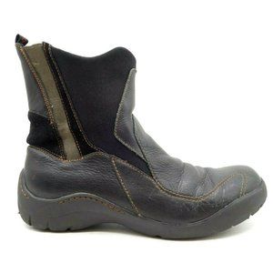 Dunham Black Leather Casual Pull On Driving Boots Shoes Women's 10 B